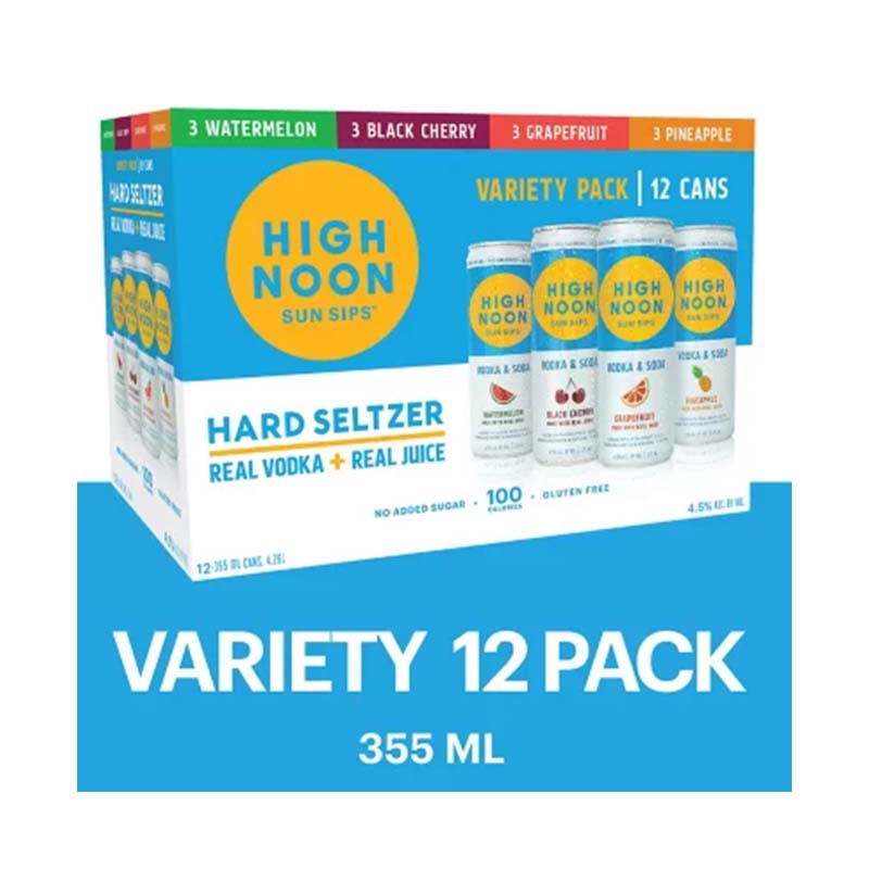 High Noon Variety Pack - 12 Pack cans
